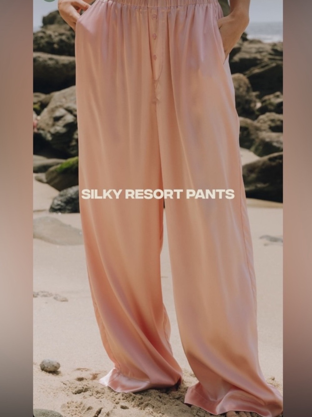 Daily Drills Silky Resort Pants in Ribbon